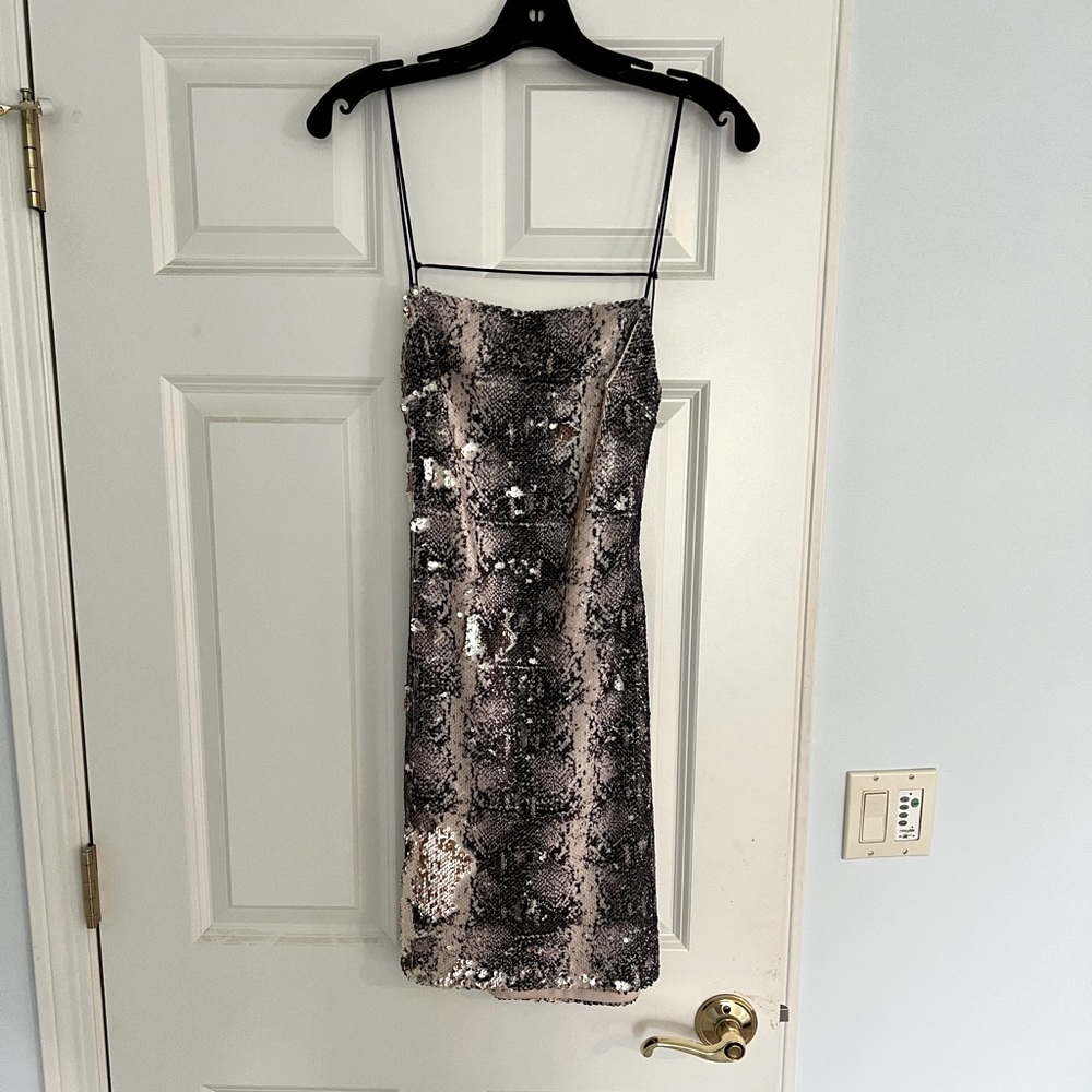 Sequin Snake Skin/Silver Top Shop Dress